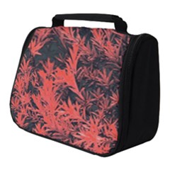 Orange Etched Background Full Print Travel Pouch (small)