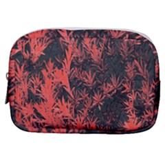 Orange Etched Background Make Up Pouch (small) by Sudhe