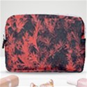 Orange Etched Background Make Up Pouch (Medium) View1