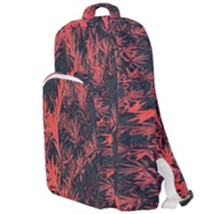 Orange Etched Background Double Compartment Backpack