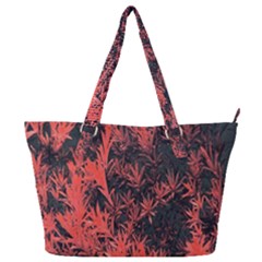 Orange Etched Background Full Print Shoulder Bag