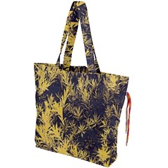 Artistic Yellow Background Drawstring Tote Bag