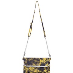 Artistic Yellow Background Mini Crossbody Handbag