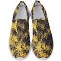 Artistic Yellow Background Men s Slip On Sneakers View1