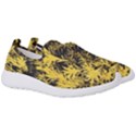 Artistic Yellow Background Men s Slip On Sneakers View3