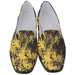 Artistic Yellow Background Women s Classic Loafer Heels