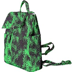 Green Etched Background Buckle Everyday Backpack