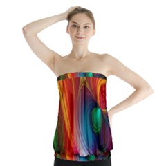 Background Color Colorful Rings Strapless Top by Sudhe