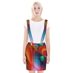 Background Color Colorful Rings Braces Suspender Skirt by Sudhe