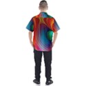 Background Color Colorful Rings Men s Short Sleeve Shirt View2