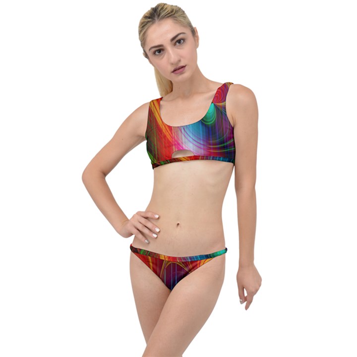 Background Color Colorful Rings The Little Details Bikini Set