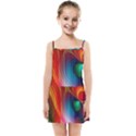 Background Color Colorful Rings Kids  Summer Sun Dress View1