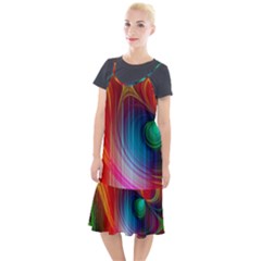 Background Color Colorful Rings Camis Fishtail Dress