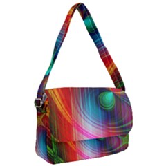 Background Color Colorful Rings Courier Bag