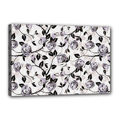 Floral Pattern Background Canvas 18  X 12  (stretched) by Sudhe