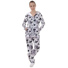 Floral Pattern Background Women s Tracksuit