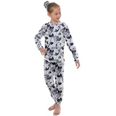 Floral Pattern Background Kids  Long Sleeve Set 