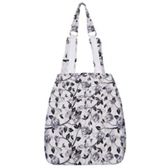 Floral Pattern Background Center Zip Backpack