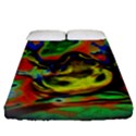 Abstract Transparent Background Fitted Sheet (Queen Size) View1