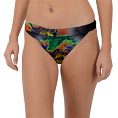 Abstract Transparent Background Band Bikini Bottom