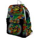 Abstract Transparent Background Top Flap Backpack View1