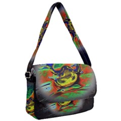 Abstract Transparent Background Courier Bag