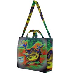 Abstract Transparent Background Square Shoulder Tote Bag