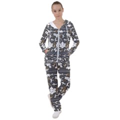 Floral Pattern Background Women s Tracksuit