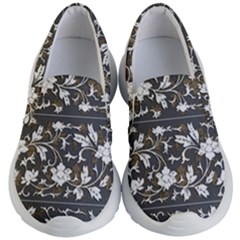 Floral Pattern Background Kids  Lightweight Slip Ons