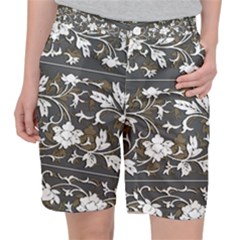 Floral Pattern Background Pocket Shorts