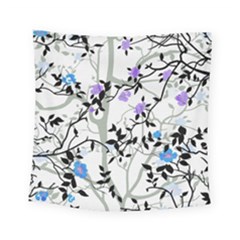 Floral Pattern Background Square Tapestry (small)