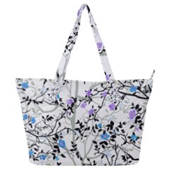 Floral Pattern Background Full Print Shoulder Bag