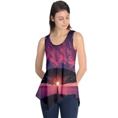 Flight Landscape Nature Sky Sleeveless Tunic by Sudhe