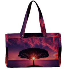 Flight Landscape Nature Sky Canvas Work Bag