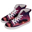 Flight Landscape Nature Sky Men s Hi-Top Skate Sneakers View2