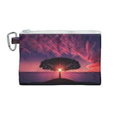 Flight Landscape Nature Sky Canvas Cosmetic Bag (medium) by Sudhe