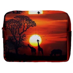 Animals Birds Dawn Giraffe Make Up Pouch (large)