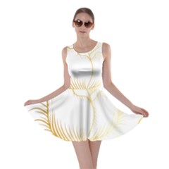 Golden Rose Stakes Skater Dress by Sudhe