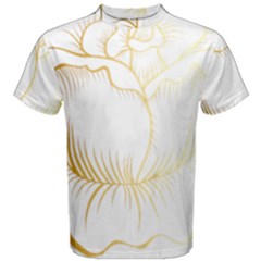 Golden Rose Stakes Men s Cotton Tee by Sudhe