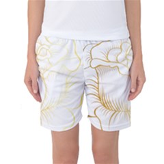 Golden Rose Stakes Women s Basketball Shorts by Sudhe