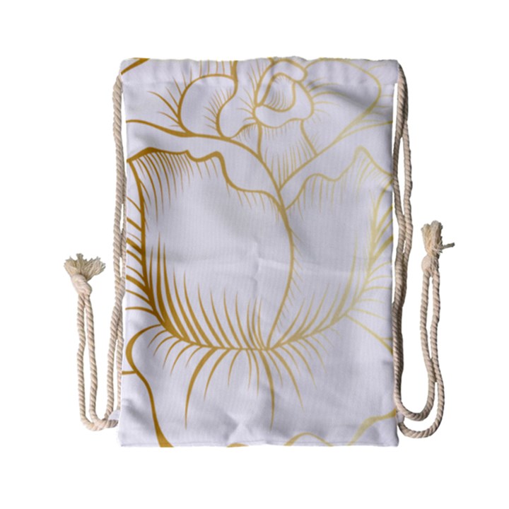 Golden Rose Stakes Drawstring Bag (Small)