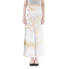 Golden Rose Stakes Full Length Maxi Skirt by Sudhe