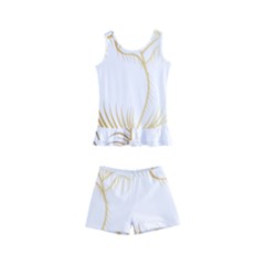 Golden Rose Stakes Kids  Boyleg Swimsuit