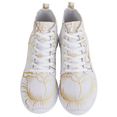 Golden Rose Stakes Men s Lightweight High Top Sneakers by Sudhe