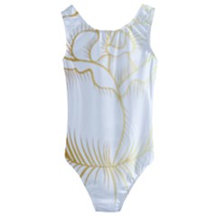 Golden Rose Stakes Kids  Cut-out Back One Piece Swimsuit