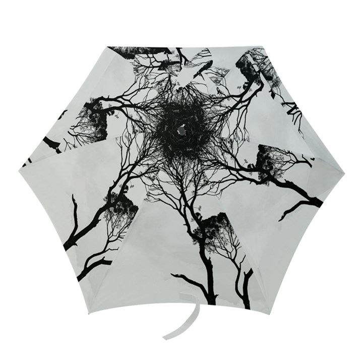 Silhouette Photo Of Trees Mini Folding Umbrellas