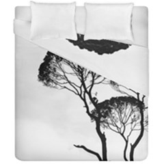 Silhouette Photo Of Trees Duvet Cover Double Side (california King Size) by Sudhe