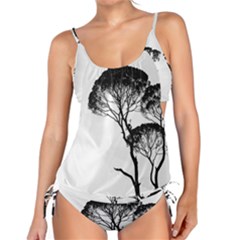 Silhouette Photo Of Trees Tankini Set by Sudhe