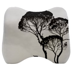 Silhouette Photo Of Trees Velour Head Support Cushion