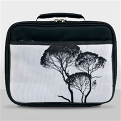 Silhouette Photo Of Trees Lunch Bag